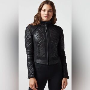 Blanc Noir Vintage Mesh Moto Jacket